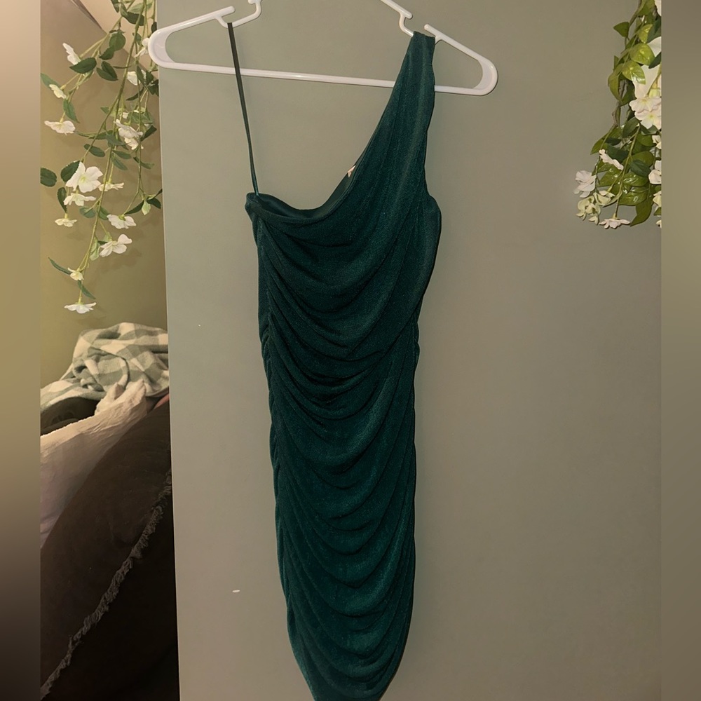 Lucy in the Sky One Shoulder Mini Dress